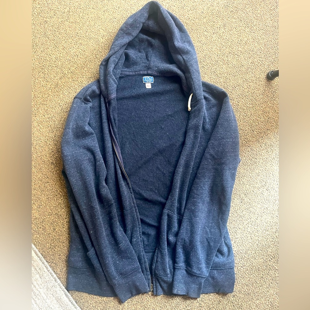 Men’s J.Crew Full Zip Hoodie Size XL